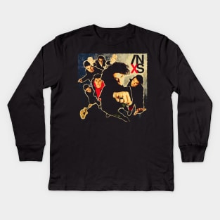 Inxs On Stage Dynamic Energy And Timeless Sound Kids Long Sleeve T-Shirt